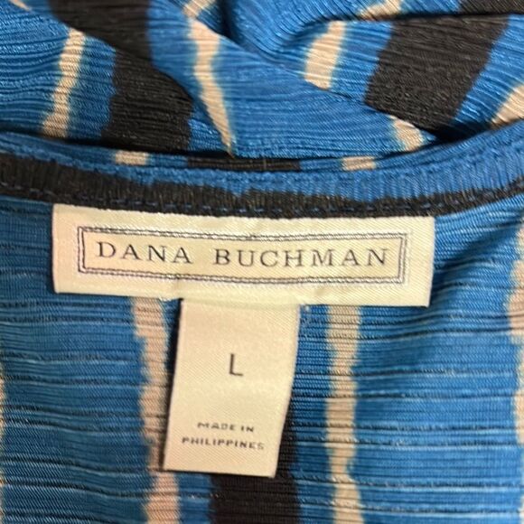 Striped Blue Women's Top - Picture 4 of 4